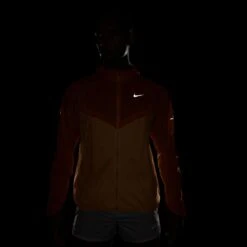 Nike Men's Stride Repel UV Running Jacket (873 - Bright Ceramic/Reflective Silver) -TCRunning Shop AURORA HV4548 873 PHSYM200 2000