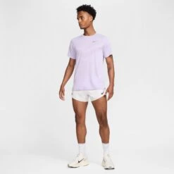 Nike Men's Stride Dri-FIT ADV Short-Sleeve Running Top (515 - Hydrangeas/Reflective Silver) -TCRunning Shop AURORA HV5203 515 PHSYM004 2000