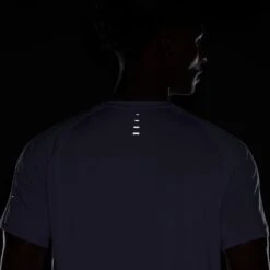 Nike Men's Stride Dri-FIT ADV Short-Sleeve Running Top (515 - Hydrangeas/Reflective Silver) -TCRunning Shop AURORA HV5203 515 PHSYM201 2000