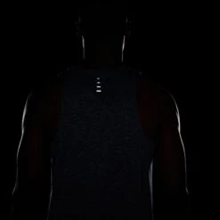 Nike Men's Stride Dri-FIT ADV Running Tank Top (437 - Thunder Blue/Heather/Reflective Silver) -TCRunning Shop AURORA HV5210 437 PHSYM006 2000