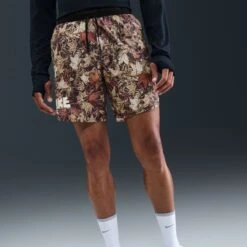 Nike Men's Dri-FIT 7" Brief-Lined Printed Running Shorts (011 - Black/White/Hemp/Reflective Silver) 17 Nike Men's Dri-FIT 7" Brief-Lined Printed Running Shorts (011 - Black/White/Hemp/Reflective Silver) -TCRunning Shop AURORA IH4512 011 PHSYMG01 2000