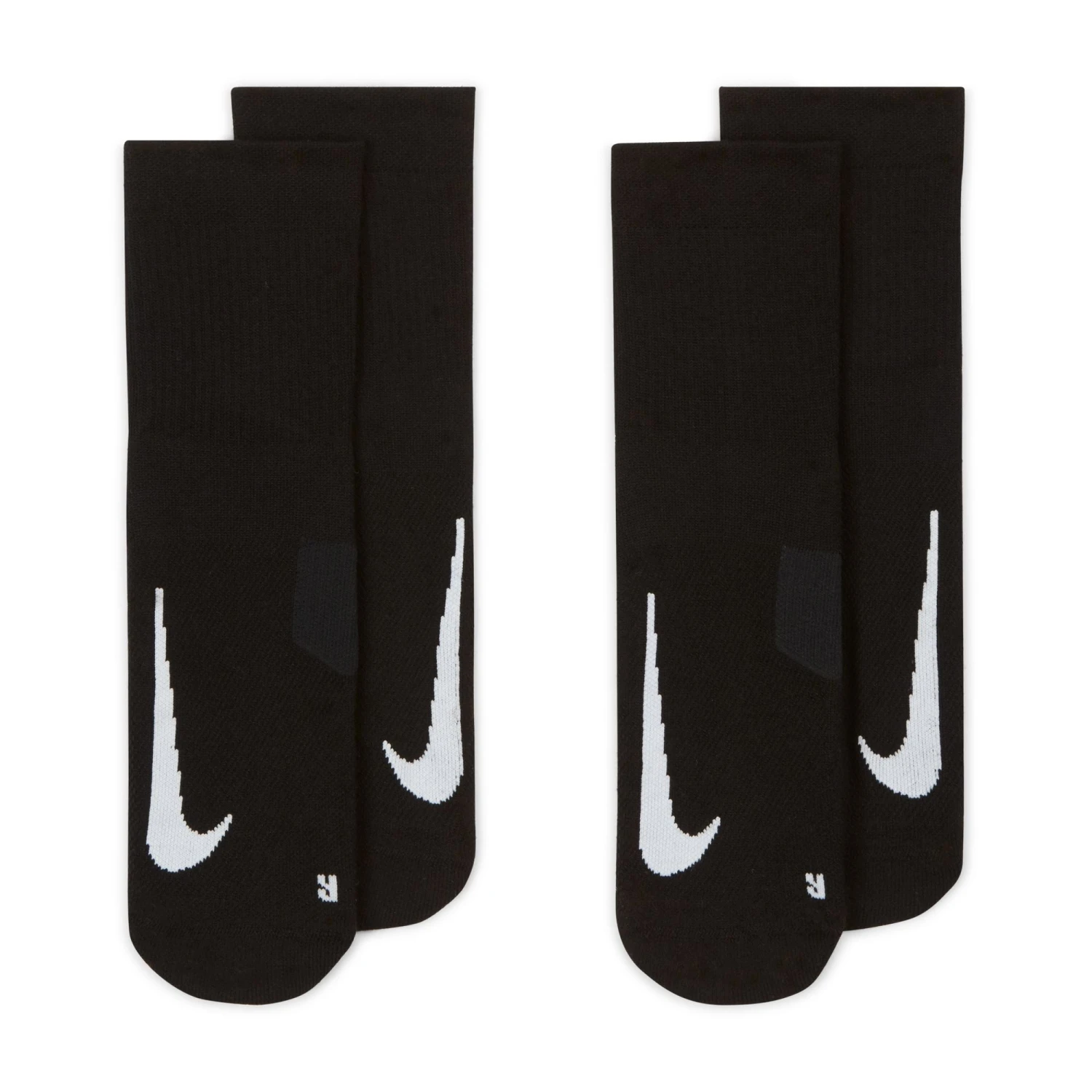 Nike Unisex Multiplier Running Ankle Socks (2 Pair) (010 - Black/White) 3 Nike Unisex Multiplier Running Ankle Socks (2 Pair) (010 - Black/White) - Image 3