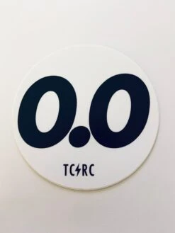 0.0 TCRC Vinyl Sticker - Durable Weatherproof Decal for Cars and Gear