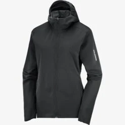 Salomon Women’s Gore-Tex Infinium Windstopper Jacket (Deep Black)