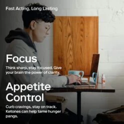 Ketone-IQ® + Caffeine Shots (2 oz) - Sustained Energy & Focus -TCRunning Shop Caffeine gallery 3