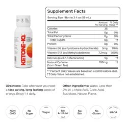 Ketone-IQ® + Caffeine Shots (2 oz) - Sustained Energy & Focus -TCRunning Shop Caffeine gallery 4