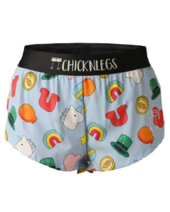 ChicknLegs Women's Charms 1.5" Split Running Shorts