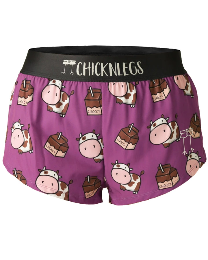 Women's Choccy Cows 1.5" Split Shorts 1 Women's Choccy Cows 1.5" Split Shorts