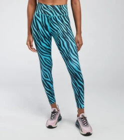 Nike Women's NSW Icon Clash All Over Print Leggings (447 - Chlorine Blue)