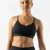 Women's Strappy Pocket Bra (Black)