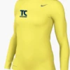 Nike Women's Legend Long Sleeve Tee - Yellow Strike/Navy