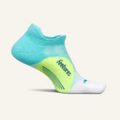 Feetures Elite Light Cushion No Show Tab (Aqua Surf)