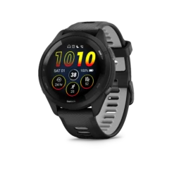 Garmin Forerunner 265 GPS Running Smartwatch - Black/Powder Gray