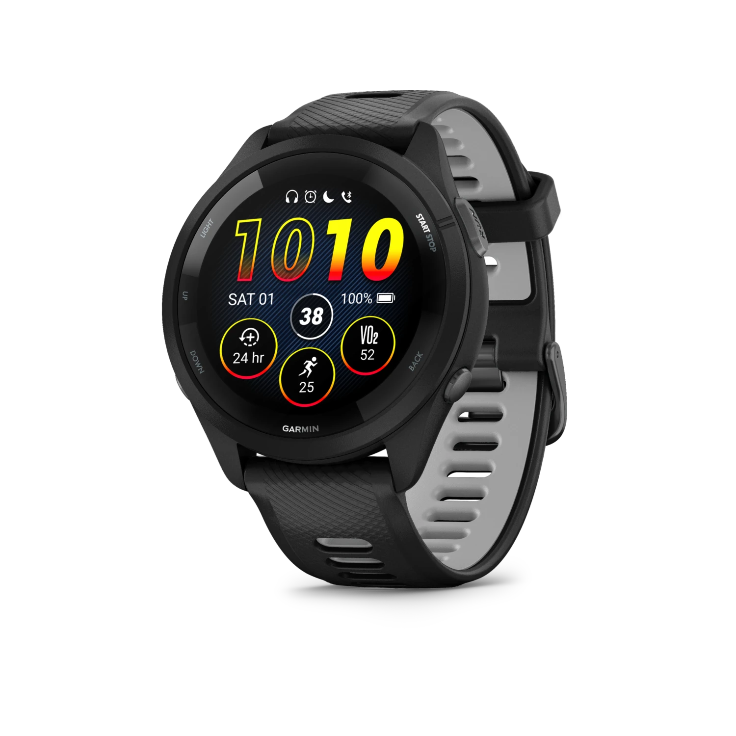 Garmin Forerunner 265 GPS Running Smartwatch - Black/Powder Gray 1 Garmin Forerunner 265 GPS Running Smartwatch - Black/Powder Gray