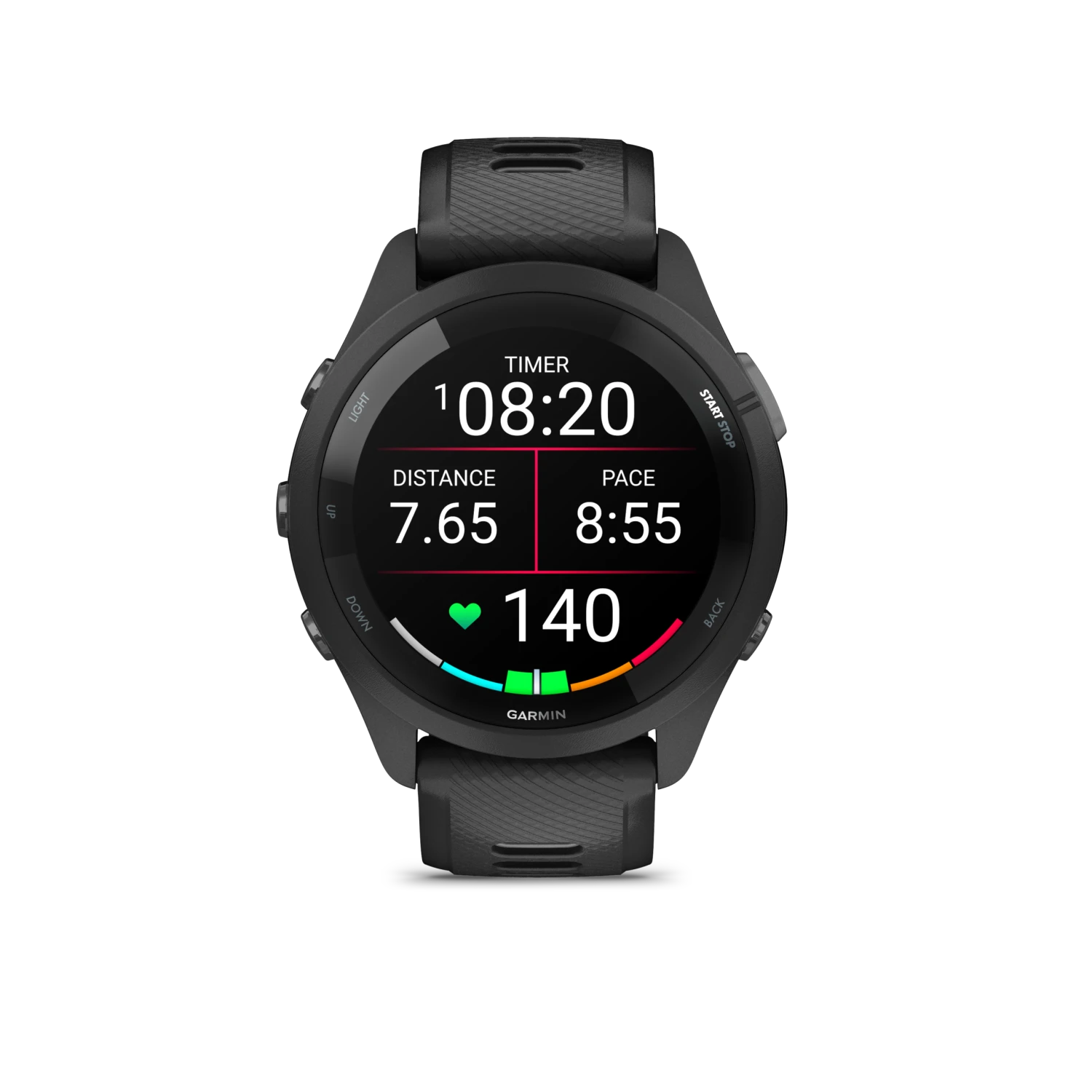 Garmin Forerunner 265 GPS Running Smartwatch - Black/Powder Gray 3 Garmin Forerunner 265 GPS Running Smartwatch - Black/Powder Gray - Image 3
