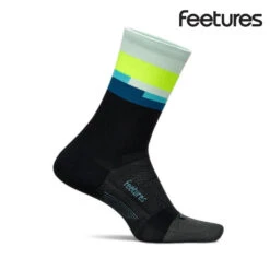 Feetures Elite Ultra Light Mini Crew Performance Socks (Bayside Black)