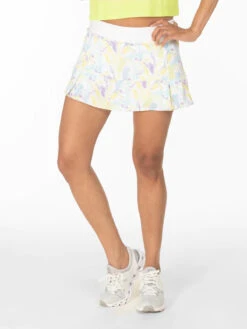 Women's Rhythm Skirt 2.0 - White Tropics Active Tennis Skirt