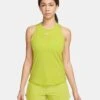 Nike Women's DRI-FIT One Luxe Tank (308 - Bright Cactus/Reflective Silver)