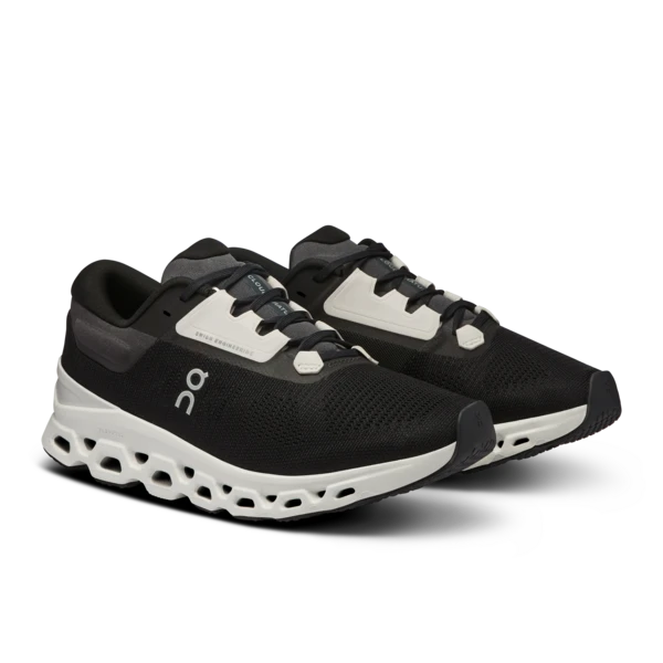 On Women’s Cloudstratus 3 (Black/Frost) 3 On Women’s Cloudstratus 3 (Black/Frost) - Image 3
