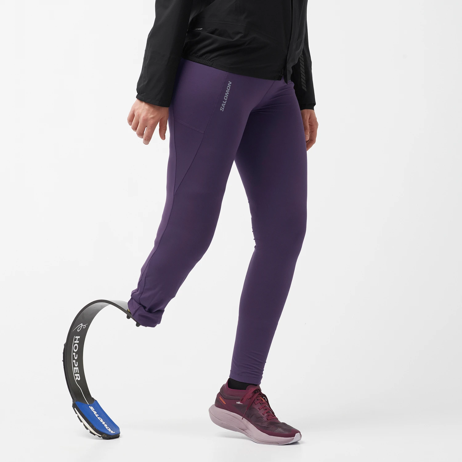 Salomon Women’s Cross Warm 28” Tights (Nightshade) 2 Salomon Women’s Cross Warm 28” Tights (Nightshade) - Image 2
