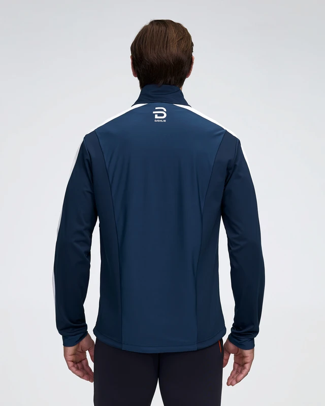 Men's Davos Performance Softshell Training Jacket - Navy Blue 4 Men's Davos Performance Softshell Training Jacket - Navy Blue - Image 4