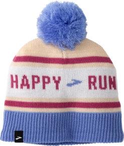 BROOKS Unisex Heritage Pom Beanie (111 - Run Happy Sand)
