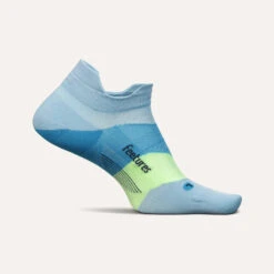 Feetures Elite Ultra Light Cushion No Show Tab Running Socks - Blue Crystal