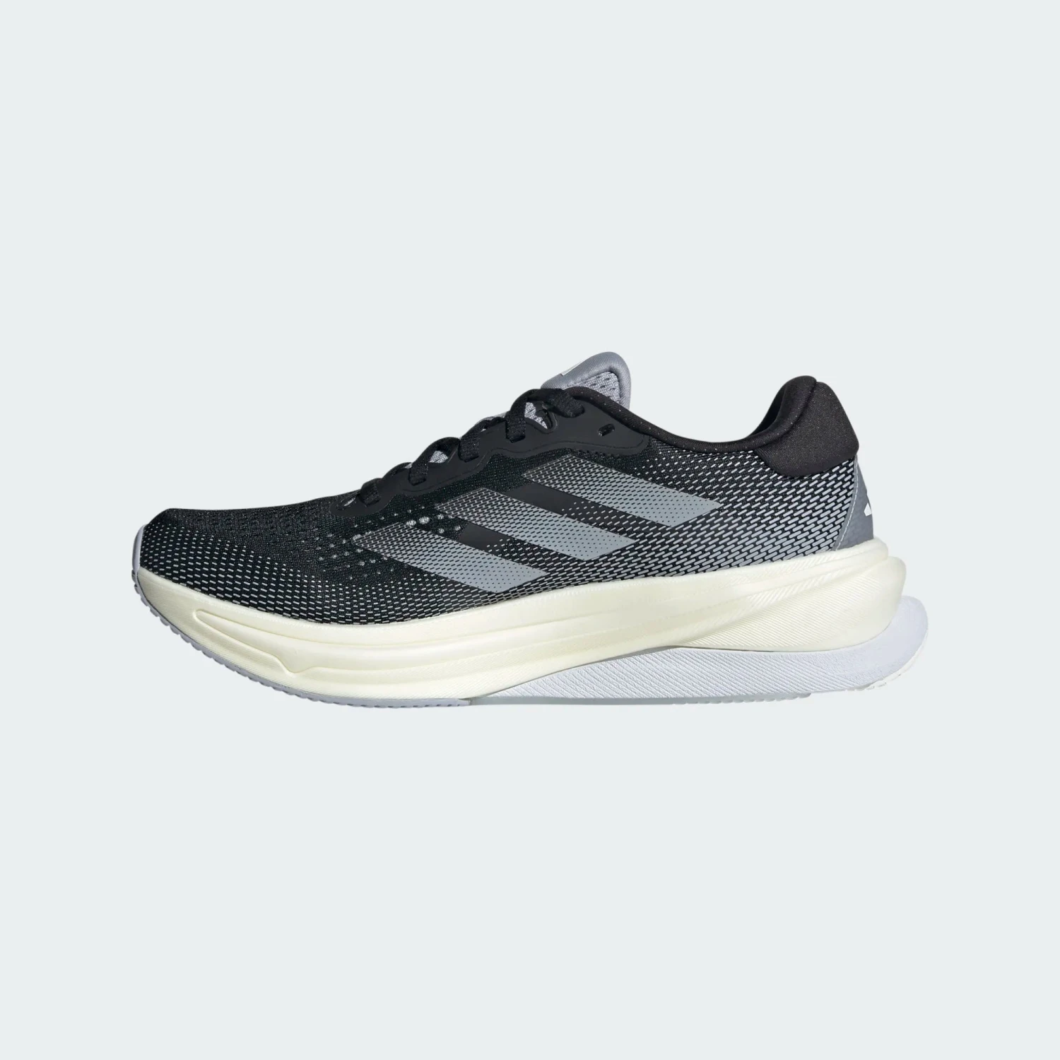 ADIDAS Women’s Supernova Solution (CBLACK/HALSIL/DSHGRY) 2 ADIDAS Women’s Supernova Solution (CBLACK/HALSIL/DSHGRY) - Image 2