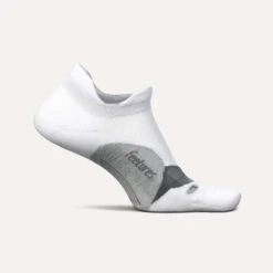 Feetures Elite Light Cushion No Show Tab (Basic White)