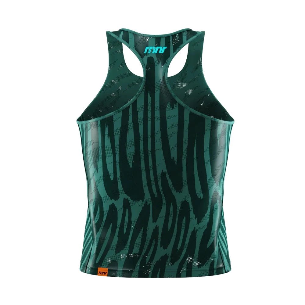 Teal Cheetah Cropped Running Singlet - Lightweight Eco-Friendly Top 2 Teal Cheetah Cropped Running Singlet - Lightweight Eco-Friendly Top - Image 2