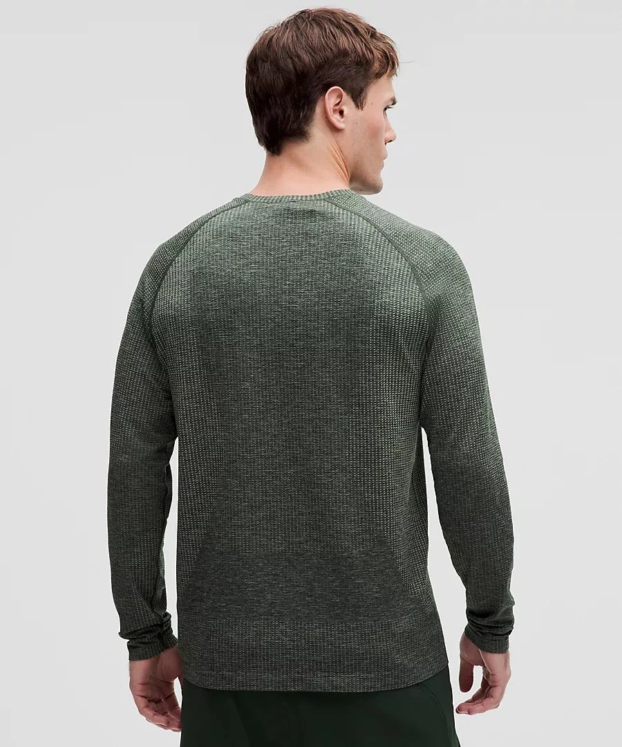 Lululemon Men's Metal Vent Tech Long Sleeve (Honeydew/Rainforest Green) 2 Lululemon Men's Metal Vent Tech Long Sleeve (Honeydew/Rainforest Green) - Image 2
