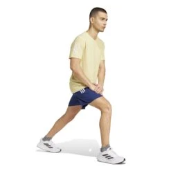 ADIDAS Men's OTR Base Tee (Powder Yellow) 7 ADIDAS Men's OTR Base Tee (Powder Yellow) -TCRunning Shop JC9791 4 APPAREL On Model Walking View white