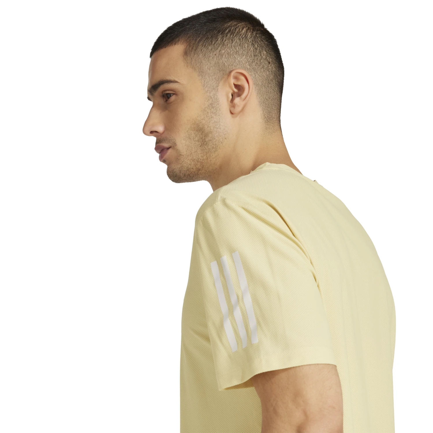 ADIDAS Men's OTR Base Tee (Powder Yellow) 5 ADIDAS Men's OTR Base Tee (Powder Yellow) - Image 5