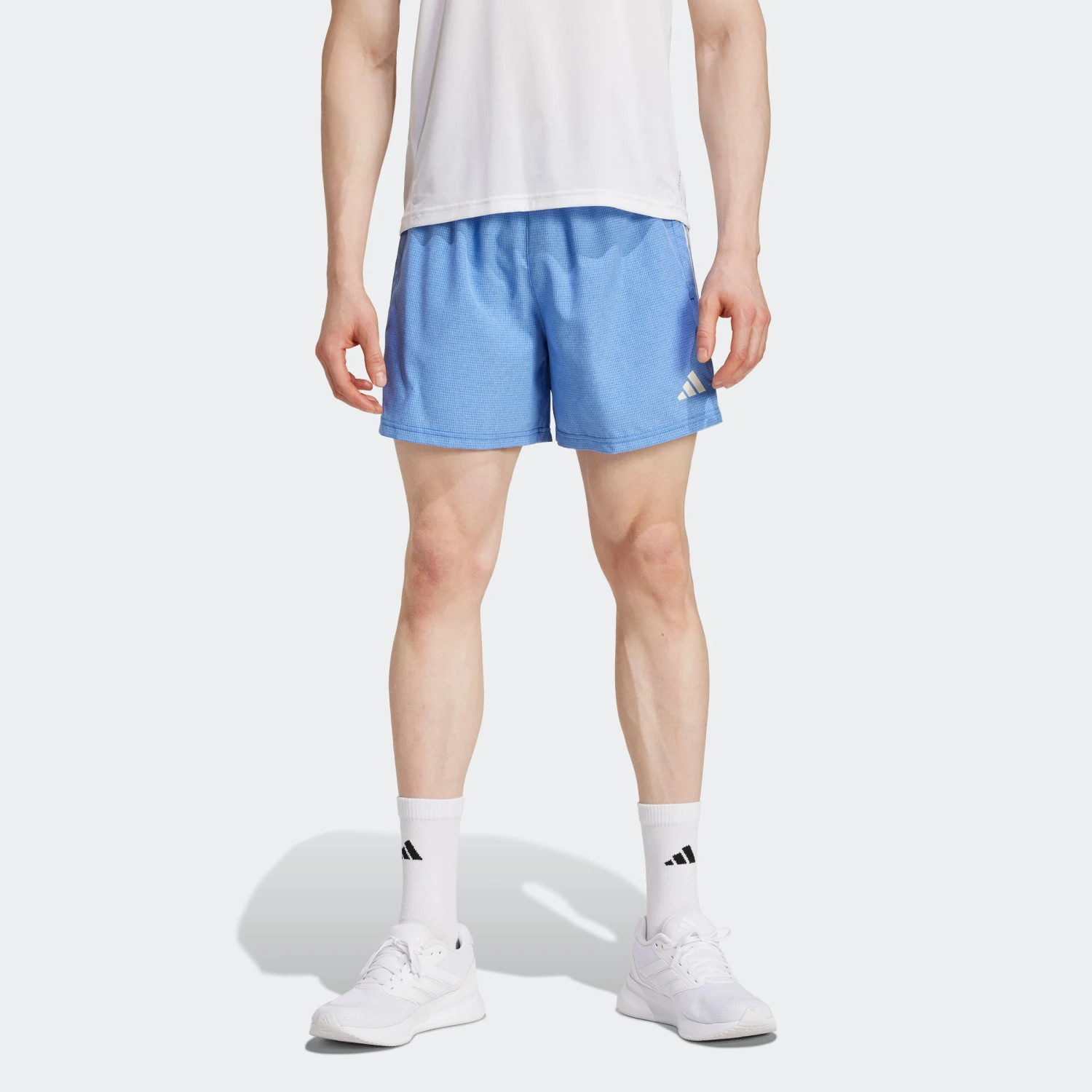 ADIDAS Men's OTR Base 5" Short (Royal Blue/White Melange) 1 ADIDAS Men's OTR Base 5" Short (Royal Blue/White Melange)