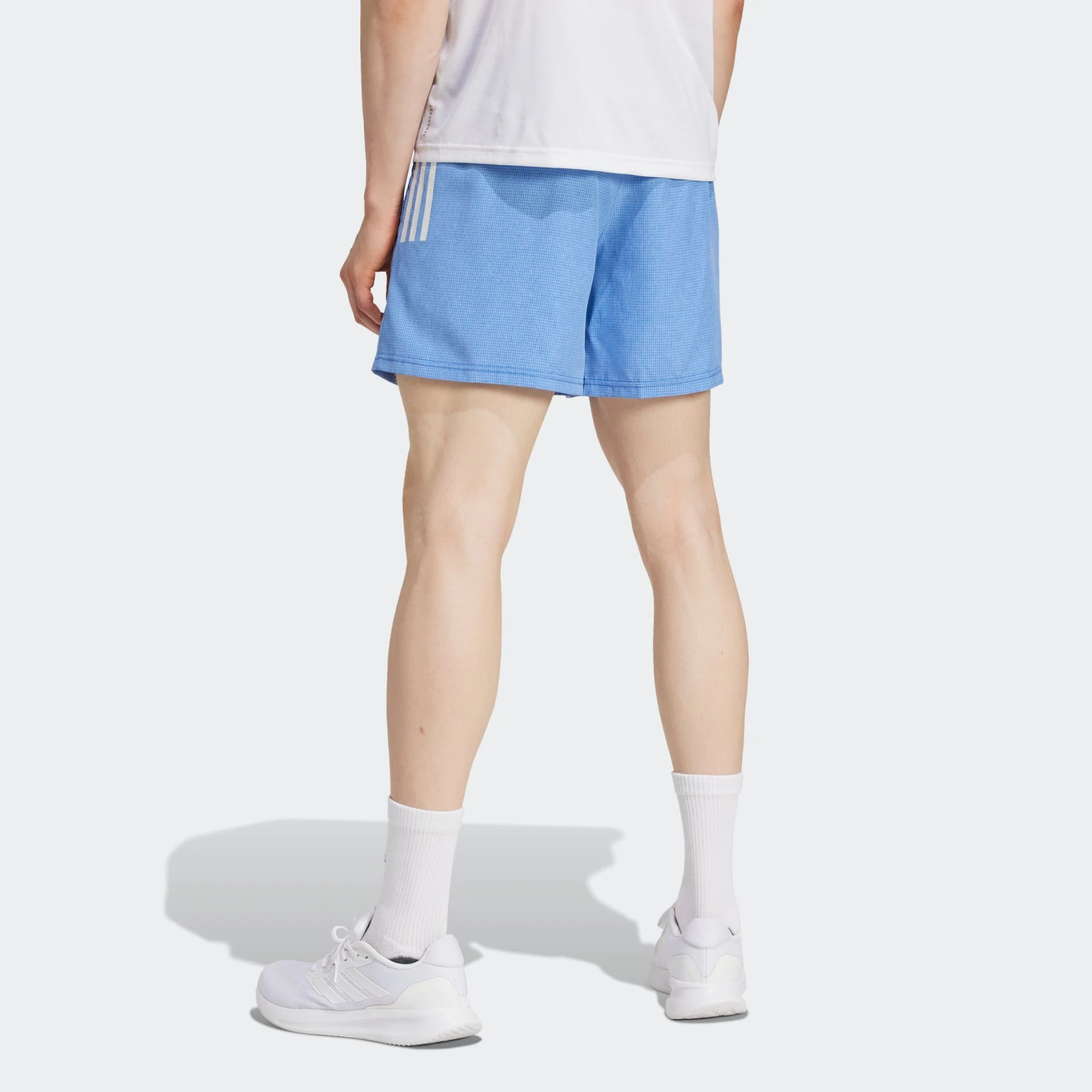 ADIDAS Men's OTR Base 5" Short (Royal Blue/White Melange) 2 ADIDAS Men's OTR Base 5" Short (Royal Blue/White Melange) - Image 2