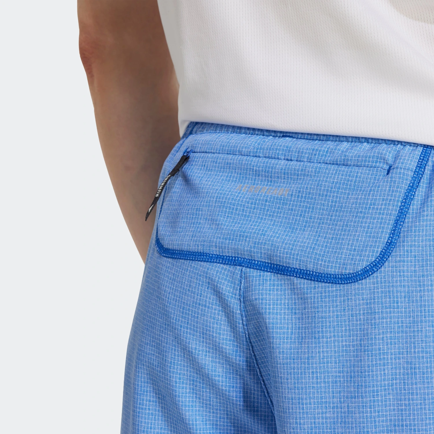 ADIDAS Men's OTR Base 5" Short (Royal Blue/White Melange) 4 ADIDAS Men's OTR Base 5" Short (Royal Blue/White Melange) - Image 4