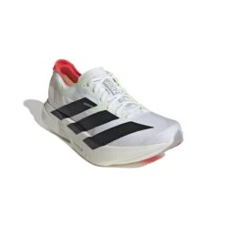 ADIDAS Men's Adizero Adios Pro 4 (Footwear White/Core Black/Silver Metallic) -TCRunning Shop JR1094 6 FOOTWEAR Photography FrontLateralTopView white