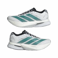 ADIDAS Women’s Adizero Boston 13 (Cloud White/Pure Teal/Grey) 9 ADIDAS Women’s Adizero Boston 13 (Cloud White/Pure Teal/Grey) -TCRunning Shop JR4793 10 FOOTWEAR Photography MirroredPairView transparent