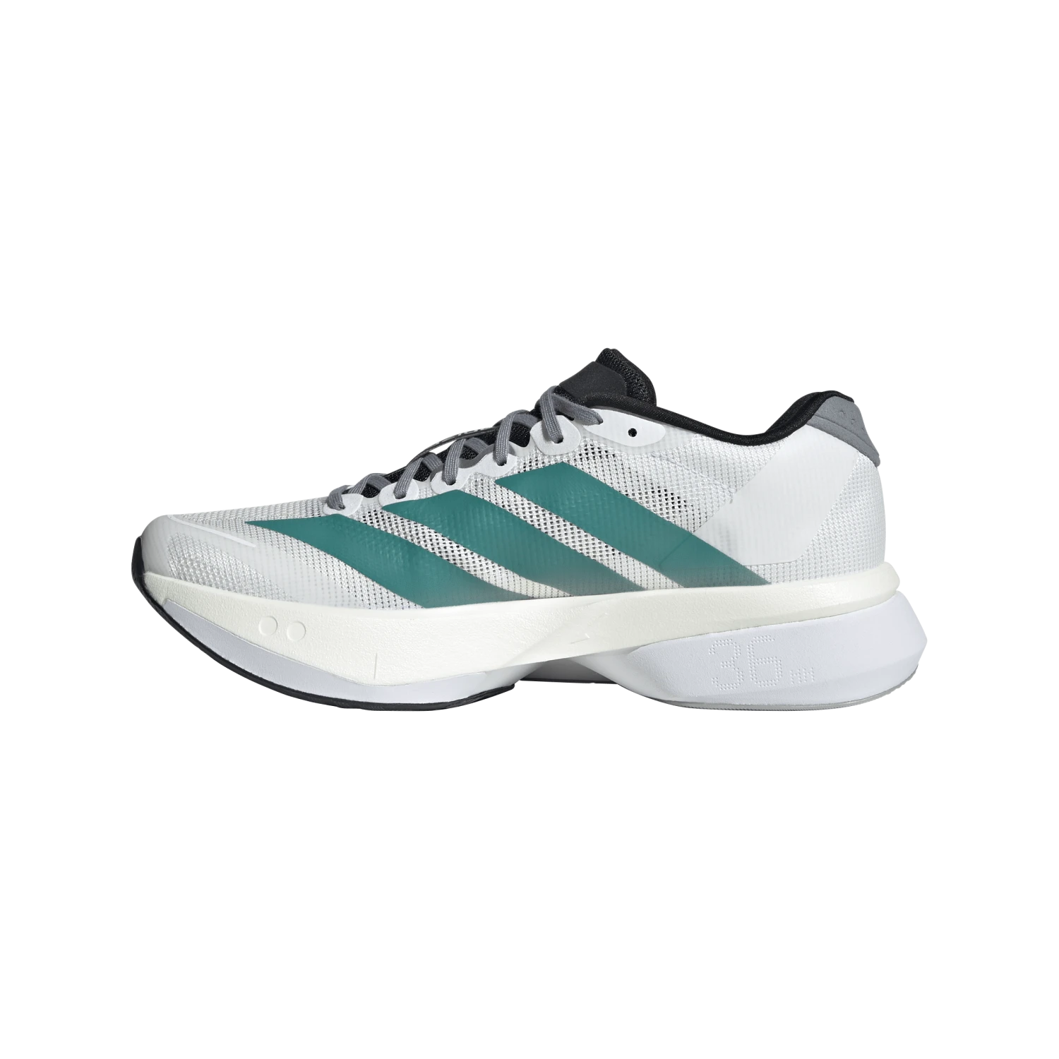 ADIDAS Women’s Adizero Boston 13 (Cloud White/Pure Teal/Grey) 2 ADIDAS Women’s Adizero Boston 13 (Cloud White/Pure Teal/Grey) - Image 2