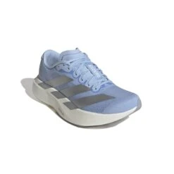ADIDAS Women's Adizero Evo SL (GLOBLU/SILVMT/FTWWHT) -TCRunning Shop JS4453 6 FOOTWEAR Photography FrontLateralTopView white