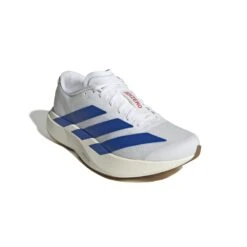 ADIDAS Men's Adizero Evo SL (FTWWHT/ROYBLU/PURRUB) -TCRunning Shop JS4494 6 FOOTWEAR Photography FrontLateralTopView white