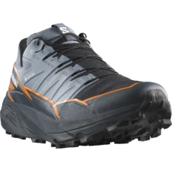 Salomon Men’s Thundercross GORE-TEX (Flint Stone/Carbon/Orange Pepper) -TCRunning Shop L47383100 5 GHO THUNDERCROSSGTXFlintStone Carbon OrangePepper