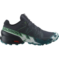 Salomon Men's Speedcross 6 (Carbon/Tahitian Tide/White)