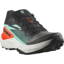 Salomon Men's Genesis (Black/Electric Green/Cherry Tomato) 8 Salomon Men's Genesis (Black/Electric Green/Cherry Tomato) -TCRunning Shop L47688200 5 GHO GENESISBlack ElectricGreen CherryTomato