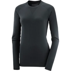 Salomon Women's Sense Aero Seamless Tee - Deep Black