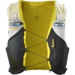 Salomon ADV Skin 5 Running Vest - Vanilla Ice/Black/Sulphur Spring