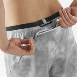 Salomon Men's Cross 5" AOP Short (White/Grey/Violet) 7 Salomon Men's Cross 5" AOP Short (White/Grey/Violet) -TCRunning Shop LC2254600 4 MOD cross5shortsaop whitegrayvioletfrostgray backpocket m