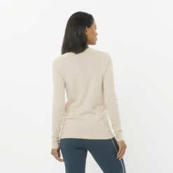 Salomon Women's Sense Aero Seamless Tee (Rainy Day) -TCRunning Shop LC2267000 1 MOD senseaeroseamlesstee rainyday run w