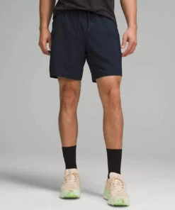 Lululemon Men's Pace Breaker Lined Short 7" (True Navy)