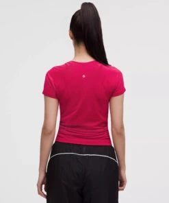 Lululemon Women's Swiftly Tech Short-Sleeve Shirt 2.0 *Hip Length (Pink Dragonfruit) 7 Lululemon Women's Swiftly Tech Short-Sleeve Shirt 2.0 *Hip Length (Pink Dragonfruit) -TCRunning Shop LW3DFMS 070720 3